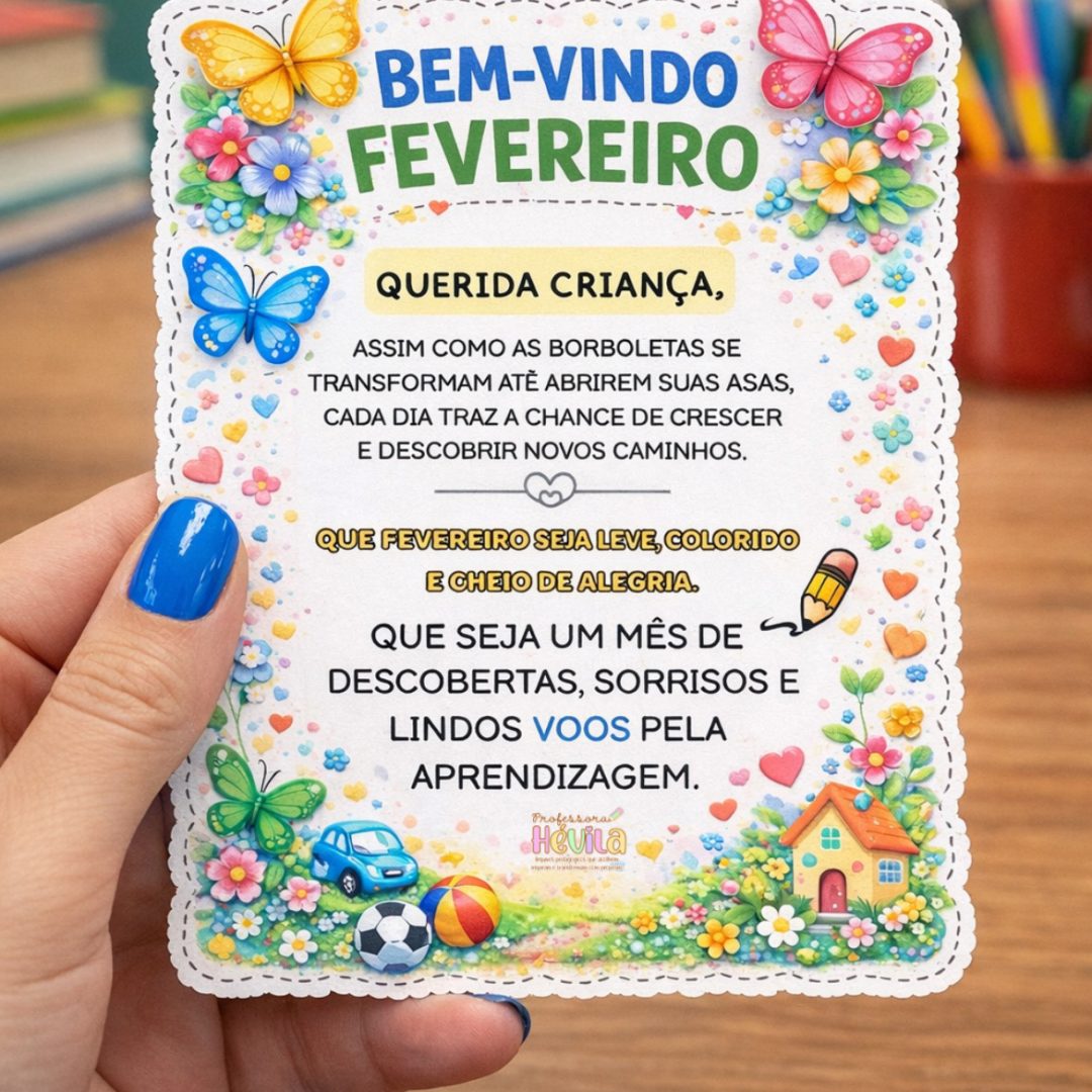 Bilhete de Boas-Vindas – Fevereiro!