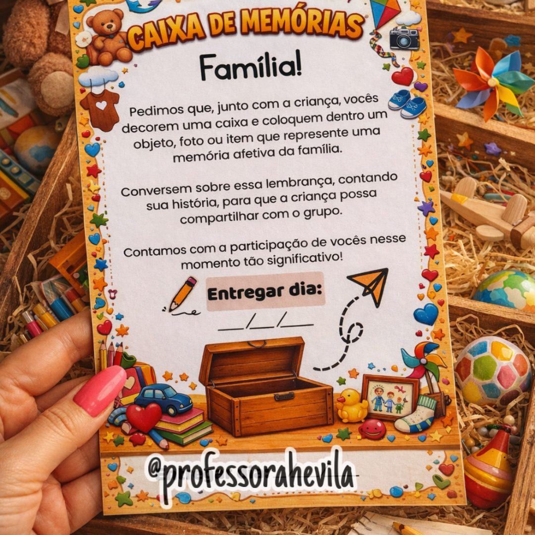 Recadinho Caixa de Memórias.