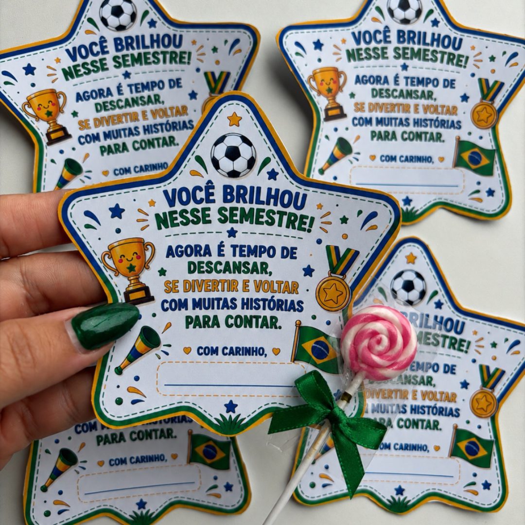 Lembrancinha Copa – Você Brilhou!