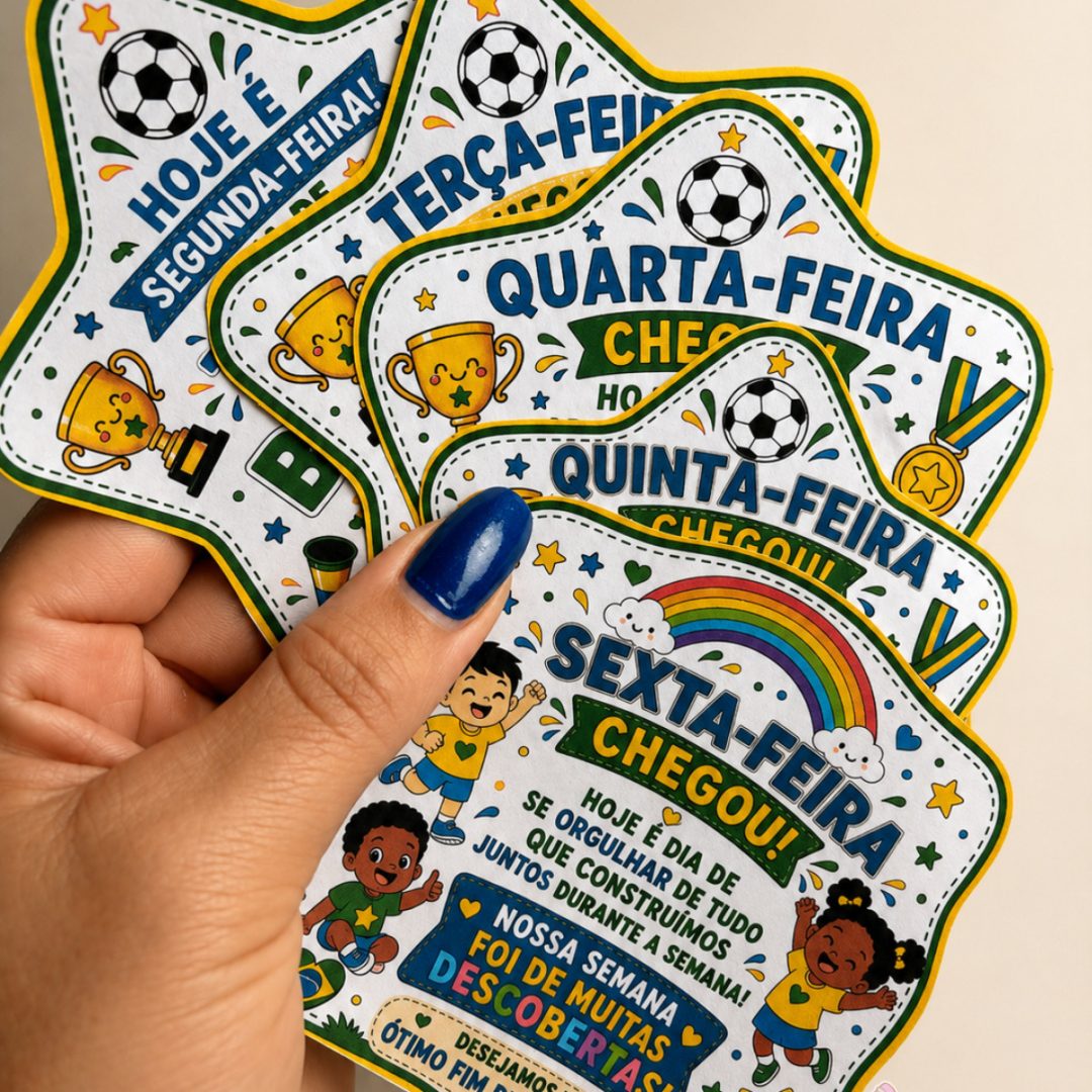 COMBO BILHETINHOS DA SEMANA – TEMA COPA